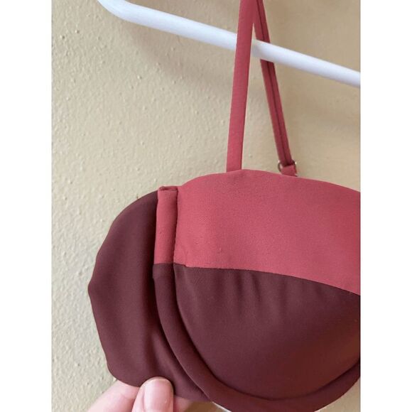 Veronica Beard Dyer Top in Rose Brown Women's Size Medium - Picture 4 of 4